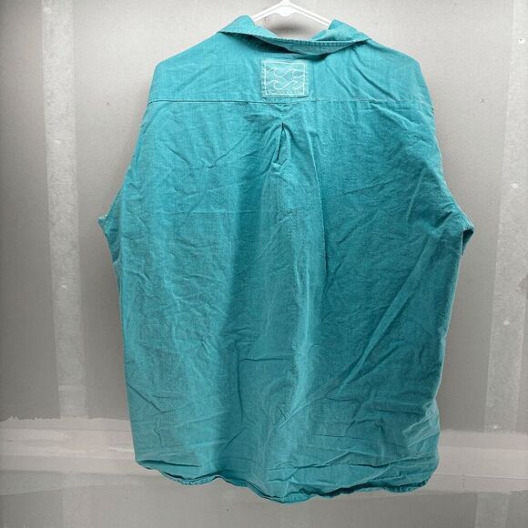 Vintage 80s Billabong Blue Camp Shirt Mens Large Made in the USA Australia - Picture 3 of 6